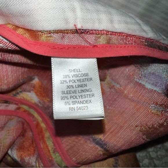 Banana Republic Floral Watercolor Blazer Jacket - Sz 2 - Picture 12 of 13